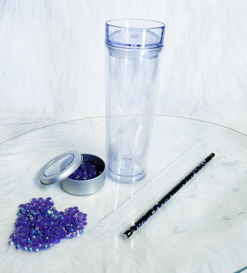 DIY Tumbler Bling Kit Resin Rhinestones Etsy