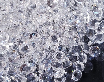 Pierres de strass transparentes transparentes non fixables à chaud - Dos plat - 1000 pcs - Embellissements, Bling, Loisirs créatifs et nail art 3 mm, 4 mm, 5 mm