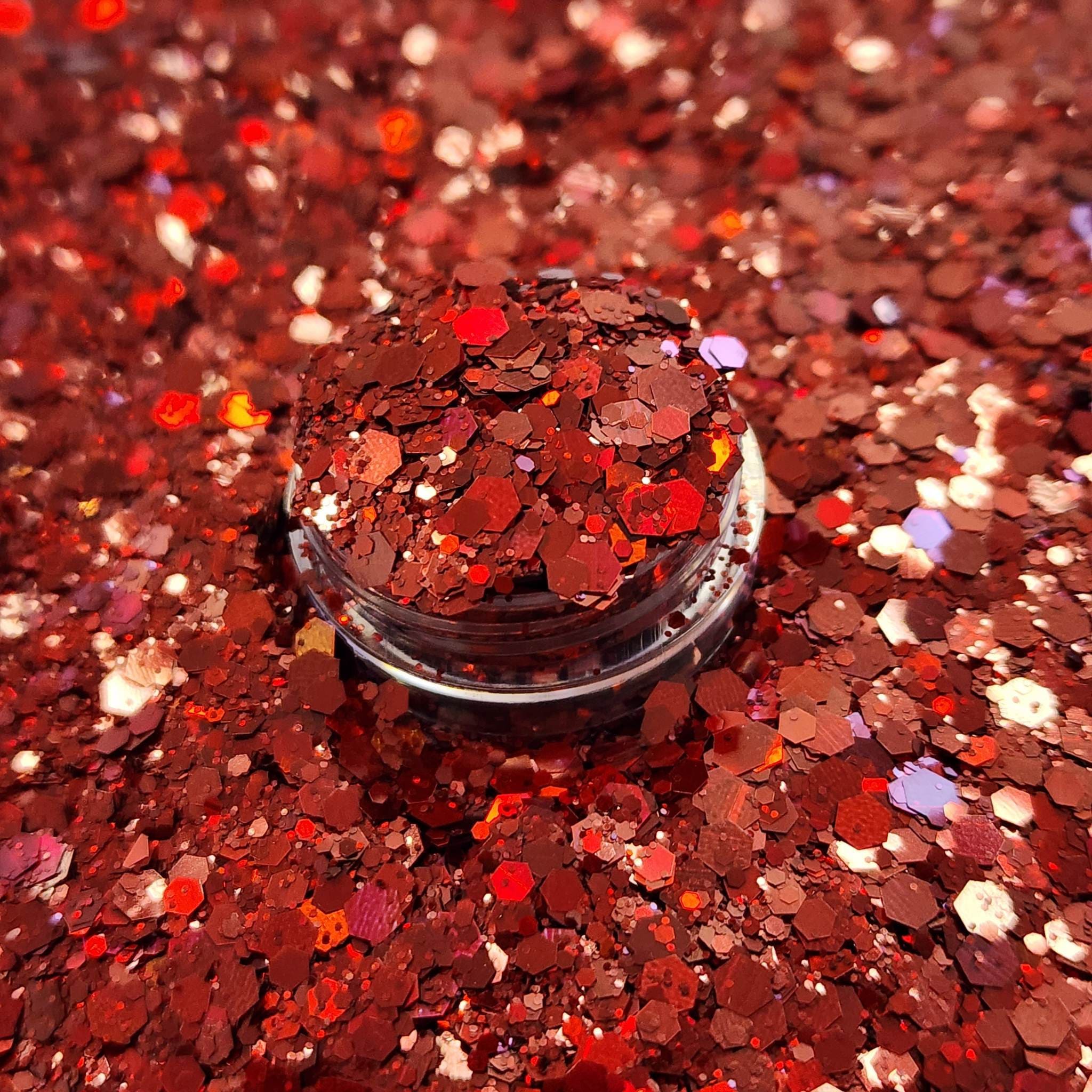 Ruby Red Mix- Chunky Glitter Mix Glitter for lip gloss, face, body, na –  Glittery - Your #1 source for all kinds of glitter products!