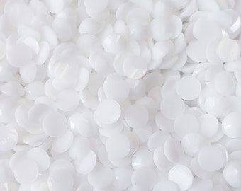 ホワイトゼリーラインストーン - 非修正 - フラットバック - 2 mm、3 mm、4 mm、5 mm、6 mm - 装飾、DIY、工芸