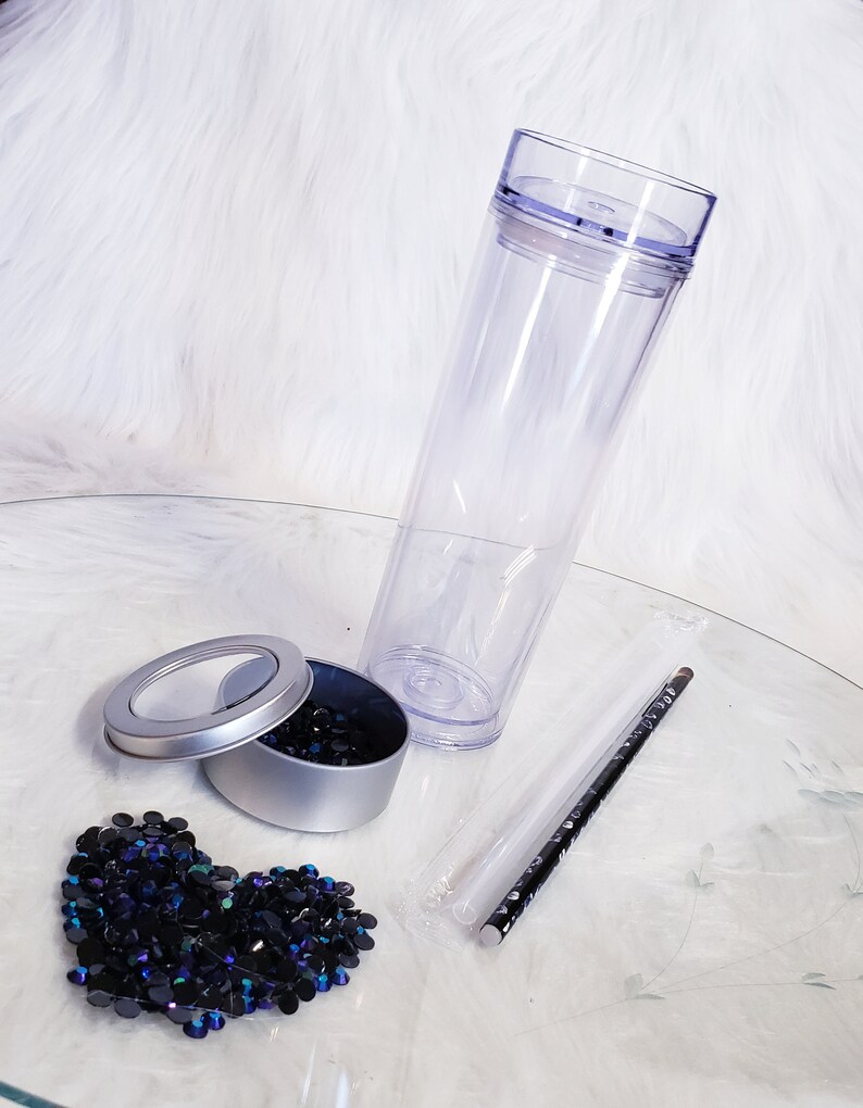 DIY Tumbler Bling Kit Resin Rhinestones Etsy