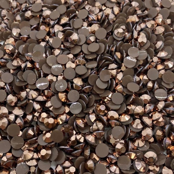 Cocoa Jelly Non-Hot Fix Resin Rhinestones - Flat back - 2mm ,3mm, 4mm, 5mm, 6mm -  Embellishments, Bling, Crafts & Nail Art