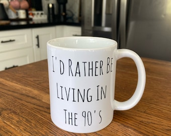 90's nostalgie koffiemok - retro millennial cadeau (11 oz)