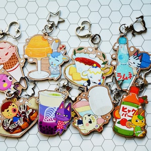 ACNH x Food Wooden Keychain [READ DESCRIPTION!]