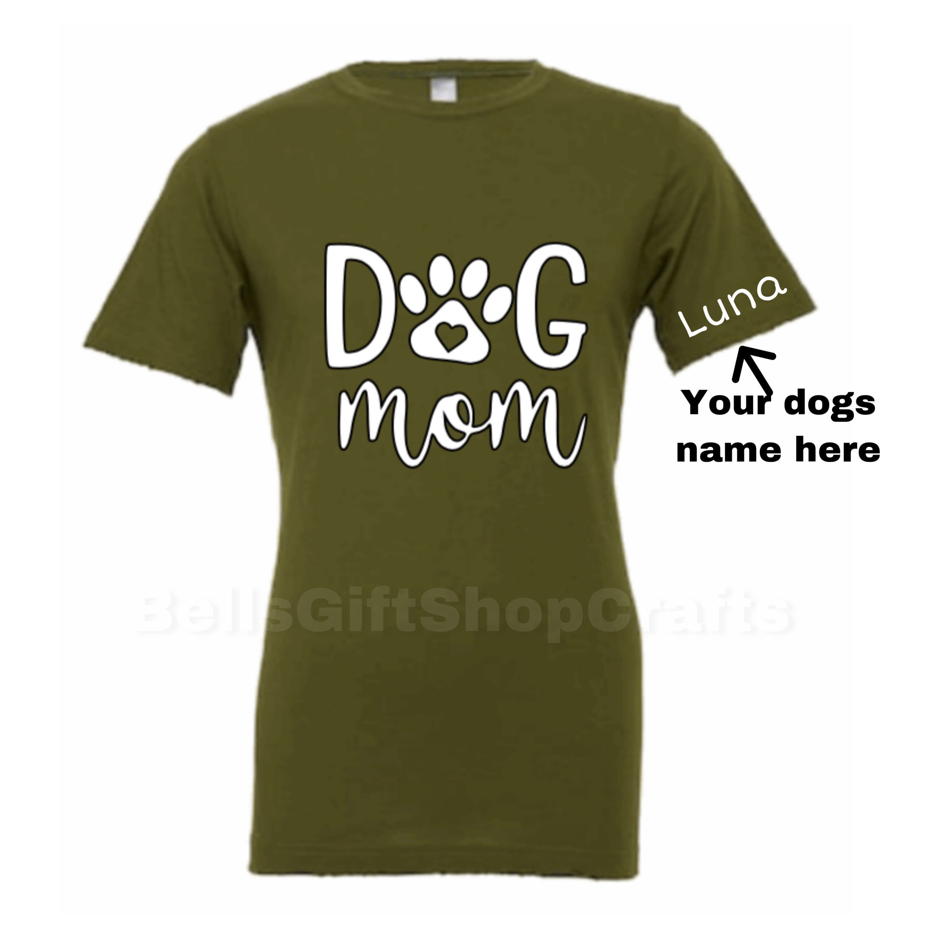 Dog Mom Shirt Personalized Dog Mom ShirtDog Mom Tshirt Etsy