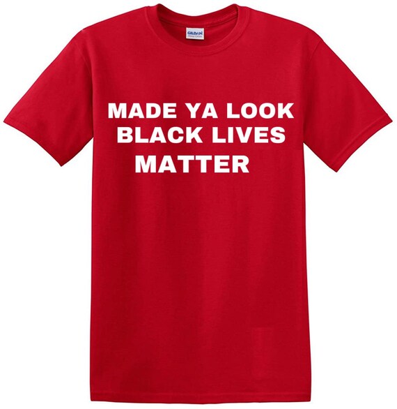 red blm shirt