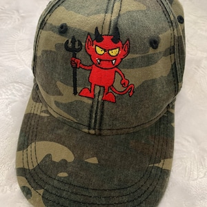 Red Devil Embroidered Hat