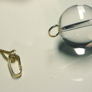 ANDARA CRYSTAL 14kt gold locket bail for Andara Crystal Pendants