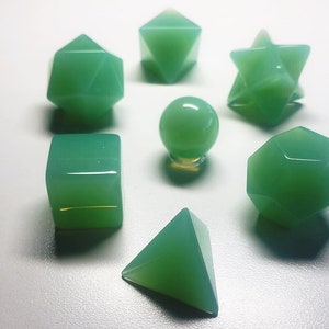 GREEN ANGEL AURA Andara Crystal Sacred Geometry Set  - 5th Dimensional Healing Tool made from authentic Monatomic Andara Crystal