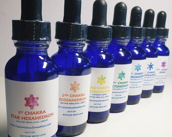 CHAKRA SACRED GEOMETRY Vibrational Essences / Divine Healing Liquids