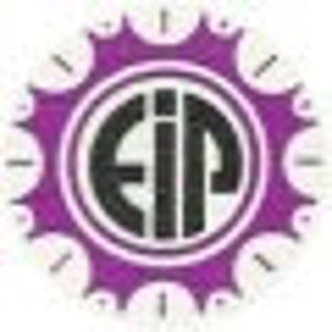 May include: Purple and black logo with the letters "EIP" inside a circle. The circle is surrounded by a purple starburst.