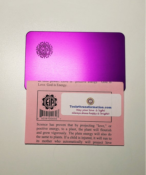 EIP Positive Energy Purple Plate Small Original Tesla - Positive