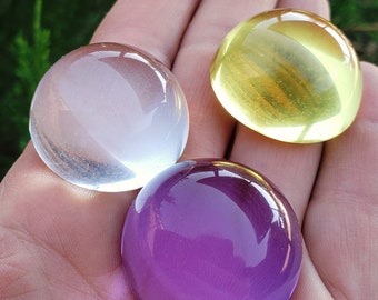 SALE!ANDARA CRYSTAL High Frequency Cabochon Bundle  5th Dimensional Healing Tools made from authentic Monatomic Andara Crystal