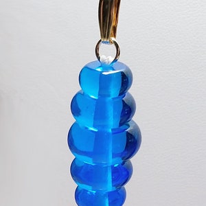 ANDARA CRYSTAL Electric Blue Andara Crystal Pendant 5th Dimensional Healing Pendant made with authentic Monatomic Andara Crystal beads