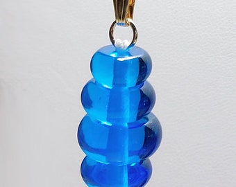 Elektrisch blauwe Andara-kristallen hanger: 5e dimensionale genezing