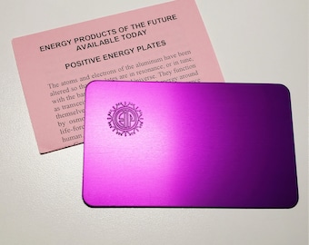 EIP Positive Energy Purple Plate Small Original Tesla - Positive