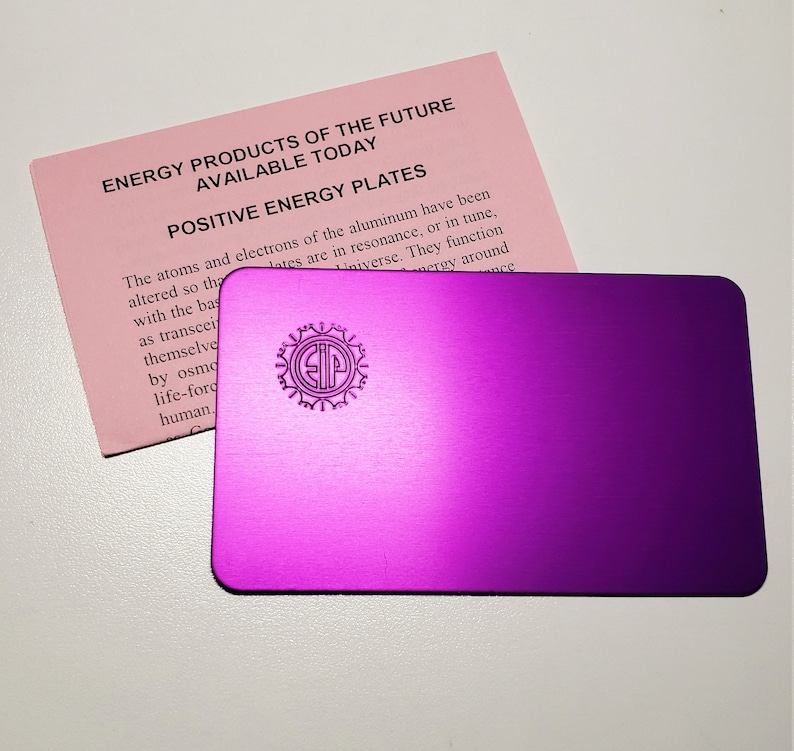 EIP Positive Energy Purple Plate - Small, Original Tesla Design image 2