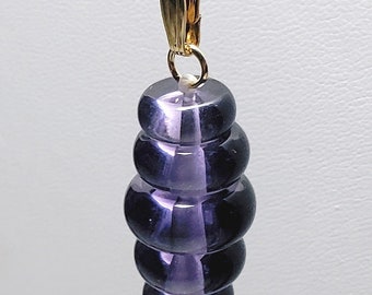 ANDARA CRYSTAL Sovereign Amethyst Andara Crystal Pendant 5th Dimensional Healing Pendant made with authentic Monatomic Andara Crystal beads