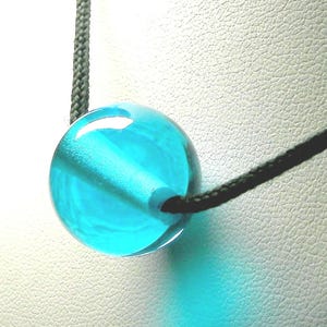 Electric Blue Andara Crystal Pendant: Monatomic Healing Bead