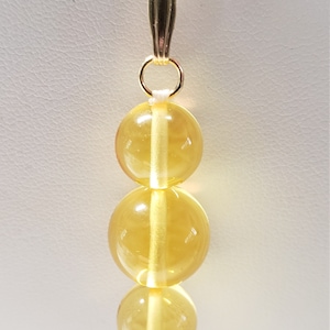 ANDARA CRYSTAL Solaris /Golden Yellow Andara Crystal 5th Dimensional Healing Pendant/Car Amulet w/authentic Monatomic Andara Crystal beads