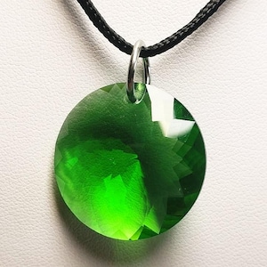 Andara Crystal Sacred Geometry Pendant Sphere Green / Emerald Shift