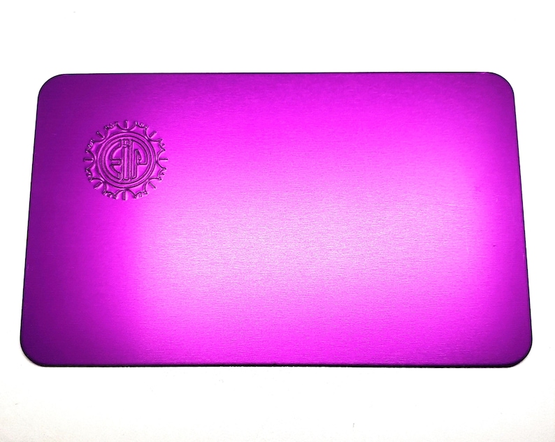EIP Positive Energy Purple Plate - Small, Original Tesla Design image 1
