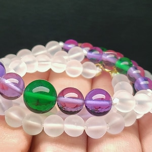 ANDARA CRYSTAL Green Violet Flame Necklace 5th Dimensional Healing Necklace made from authentic Monatomic Andara Crystal