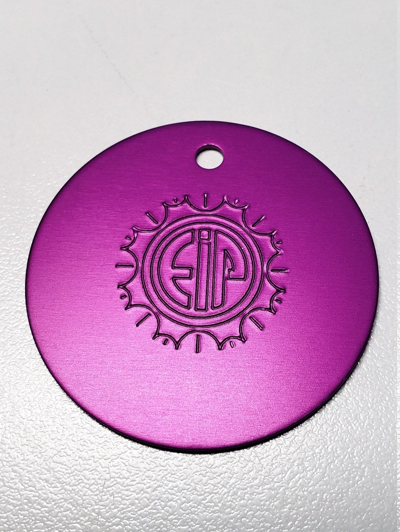 EIP Positive Energy Purple Disc / Pendant Tesla Purple Energy Disk Pendant Shields Your Body w/ Positive Energy and Blocks Negative E &emf image 1