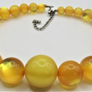 Vintage Moonglow Bead Choker Necklace