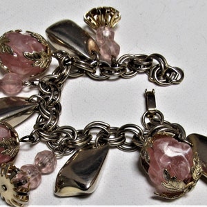 Vintage Chunky Bettelarmband Rosa