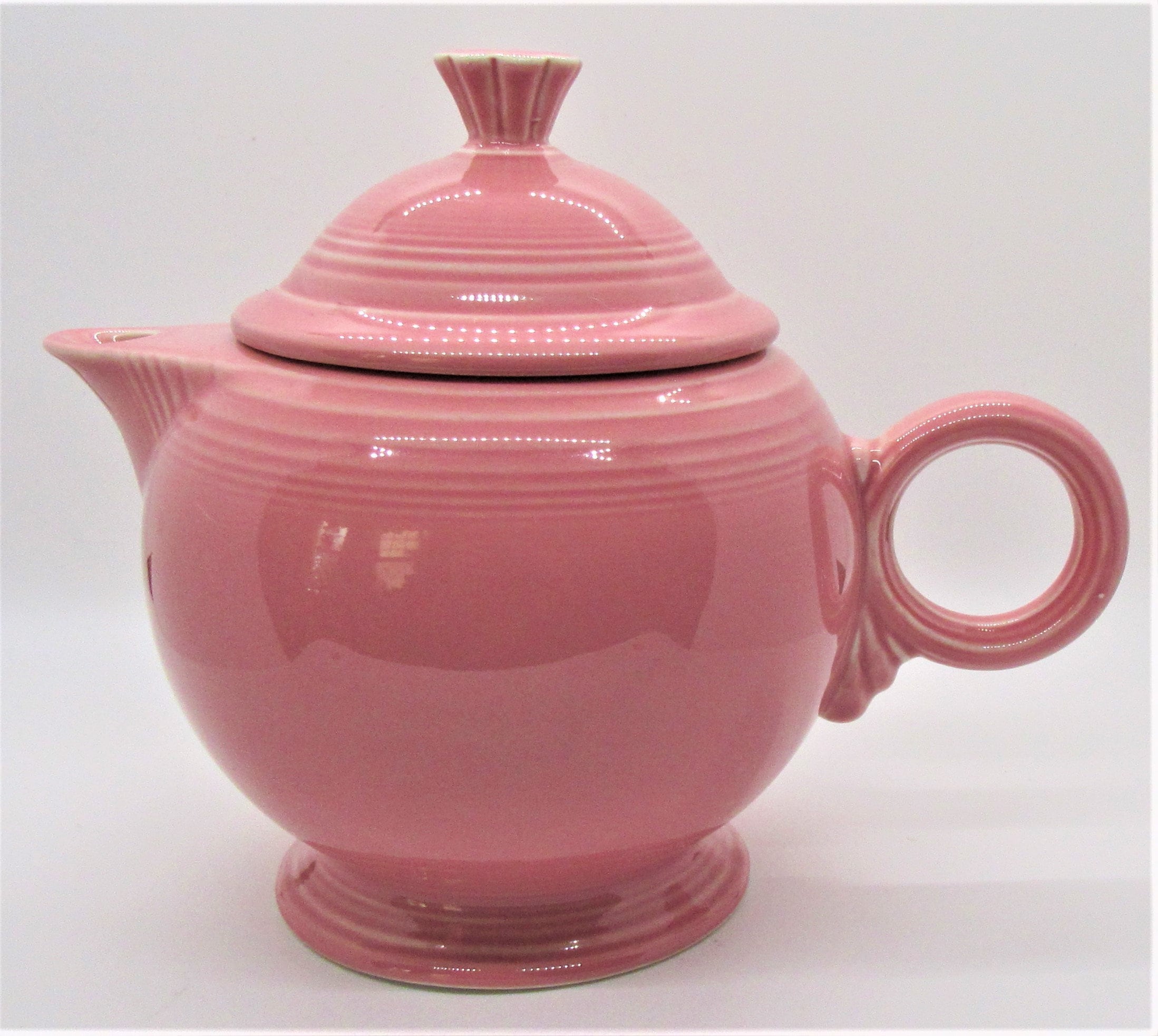 Vintage FIESTA Teapot Rose Discontinued Color Tea Pot Etsy