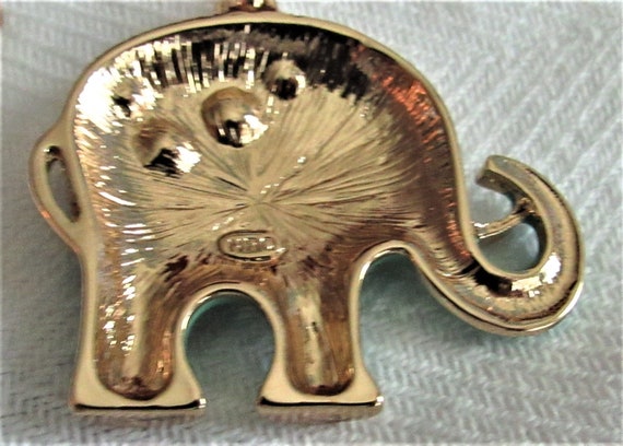 Vintage Moghul Elephant Enamel Necklace Very Long… - image 3