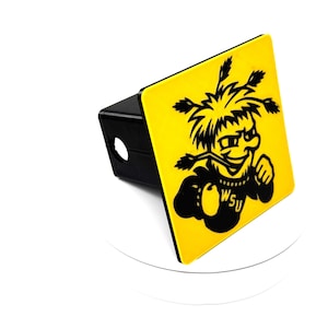 Show Your Wichita State Pride! Custom 3D Printed Shockers Hitch Cover - Perfect for Shockers Fans & Tailgating!