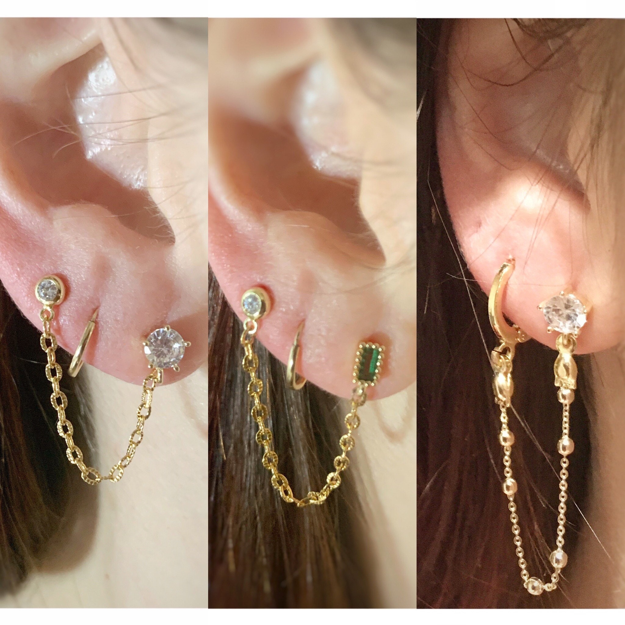 Earring For Two Holes