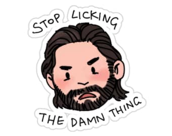 Gale Stop Licking the Damn Thing BG3 Sticker
