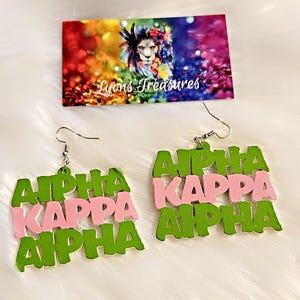 Alpha Kappa Alpha Ohrringe