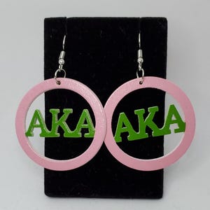 Alpha Kappa Alpha Ohrringe (KLEIN) PINK
