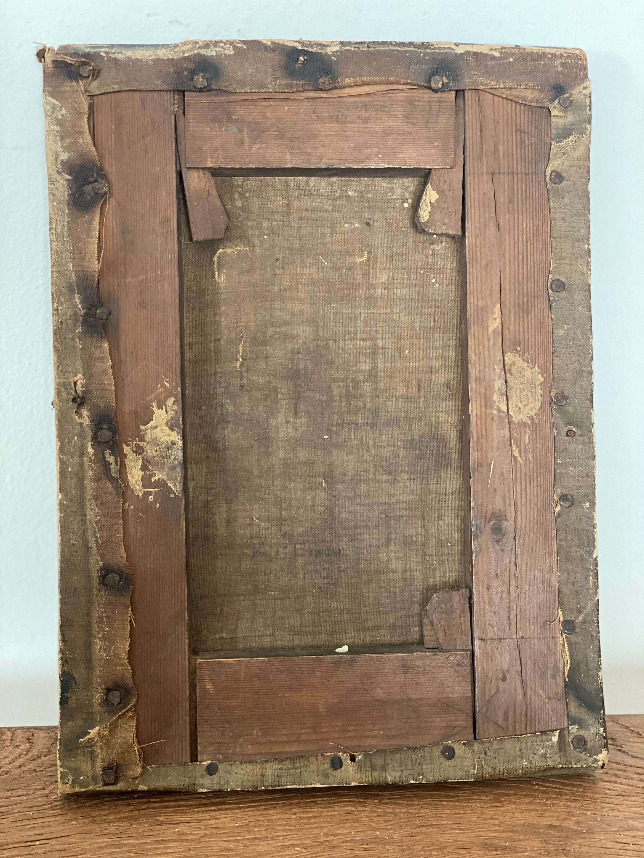 Beautiful Antique Painting on Canvas Etsy