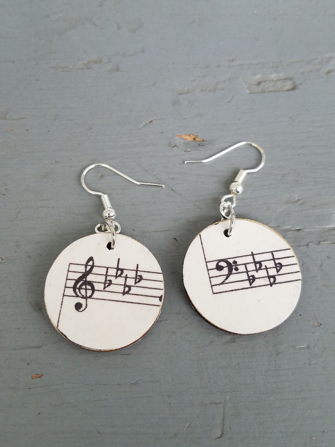 Boucles D'Oreilles 'Note De Musique' En Plaqué Or 18k - 5x13mm - Garanti Sans Nickel - Neuf Avec Étiquettes