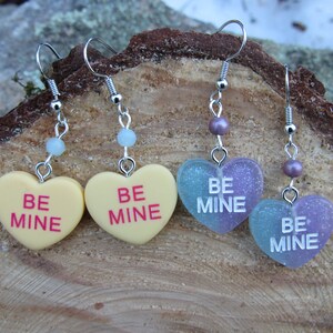 Candy Heart Be Mine Dangle Earrings