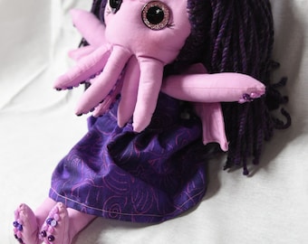 Baby Cthulhu rag doll