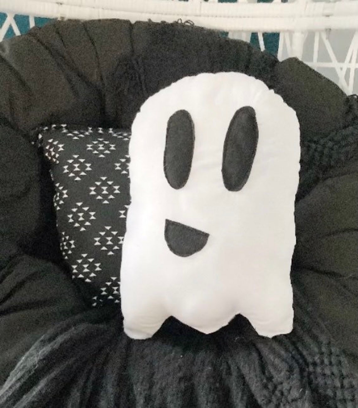 Ghost shaped stuffed pillow Halloween decoration ghost throw Etsy