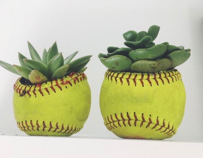 Softball planter softball gift softball player softball Etsy