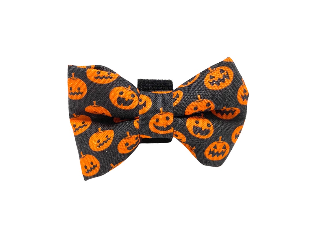 Jack O Lantern Dog Bow Tie Halloween Etsy