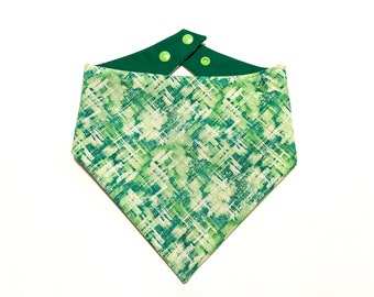 Cactus Crosshatch Dog Bandana | St Patrick's day|