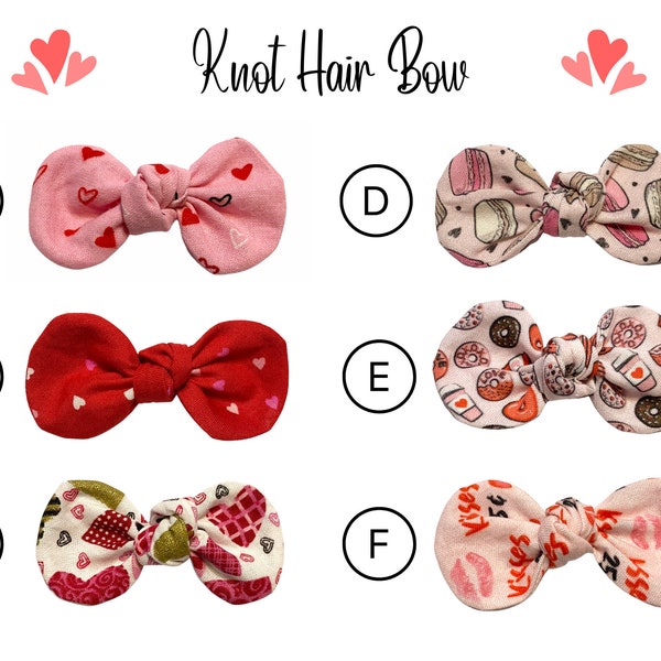 Pink dog hair bow | knot hair bow |