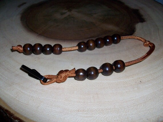 Copper Paracord Pace Counter Ranger Beads