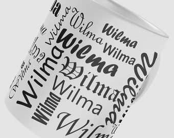 Tasse mit Wunschnamen personalisieren