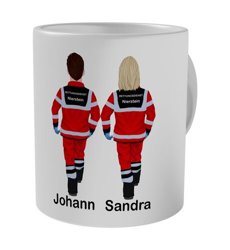 Persönliche Rettungsdienst-Tasse – Lustiger Kaffeebecher Mit Namen & Spruch Für Sanitäter & Notfallsanitäter