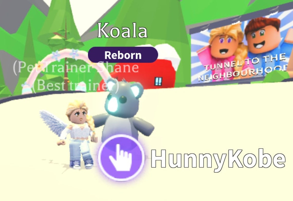 NEON Koala Adopt Me Roblox Game Etsy